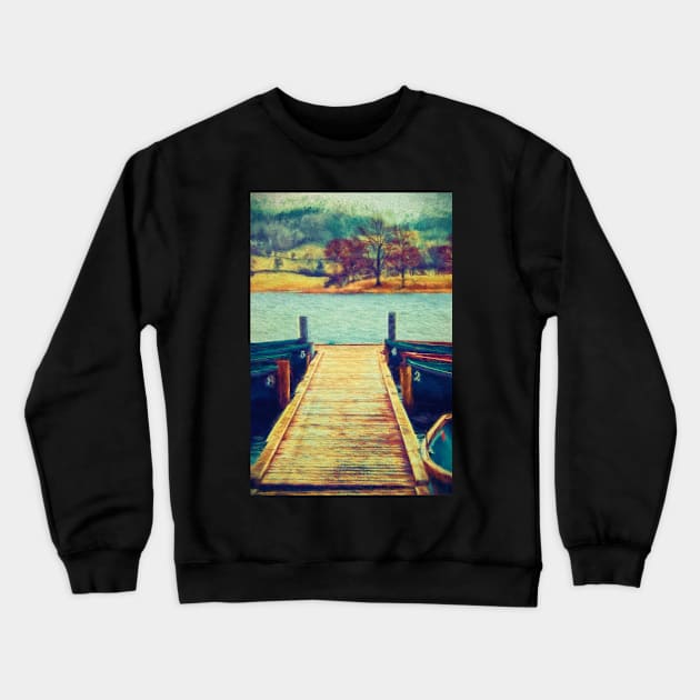 On the Jetty Crewneck Sweatshirt by InspiraImage